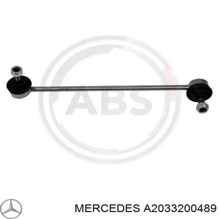 A2033200489 Mercedes soporte de barra estabilizadora delantera