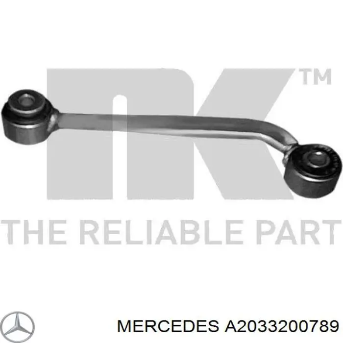 Bieleta estabilizadora trasera izquierda Mercedes A2033200789 precio, desde 13,31 EUR