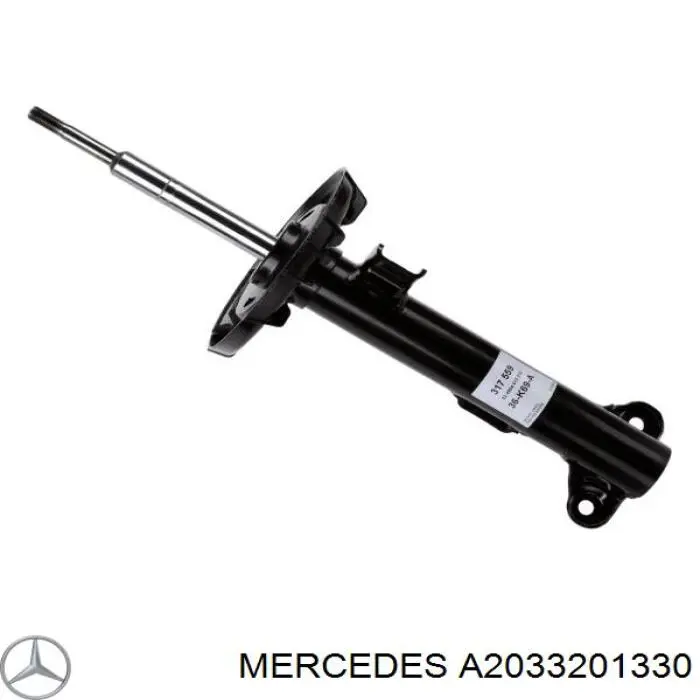 A2033201330 Mercedes amortiguador delantero