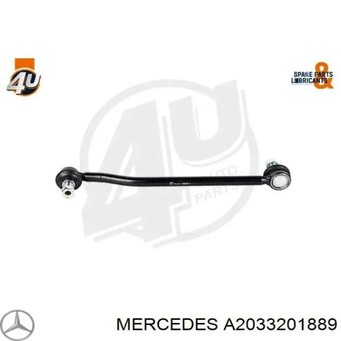 A2033201889 Mercedes soporte de barra estabilizadora delantera