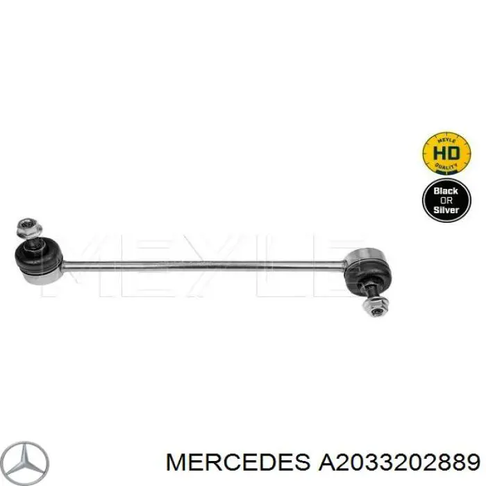 A2033202889 Mercedes soporte de barra estabilizadora delantera