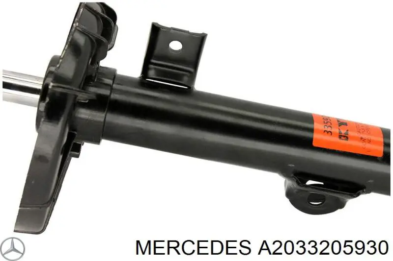 A2033205930 Mercedes amortiguador trasero izquierdo