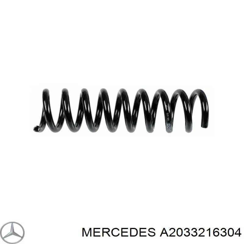 2033216204 Mercedes muelle de suspensión eje delantero
