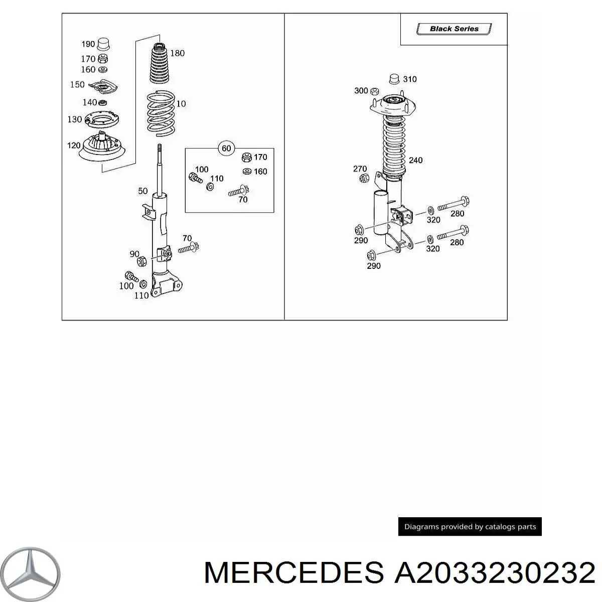  Mercedes A2033230232 precio, desde 13,60 EUR