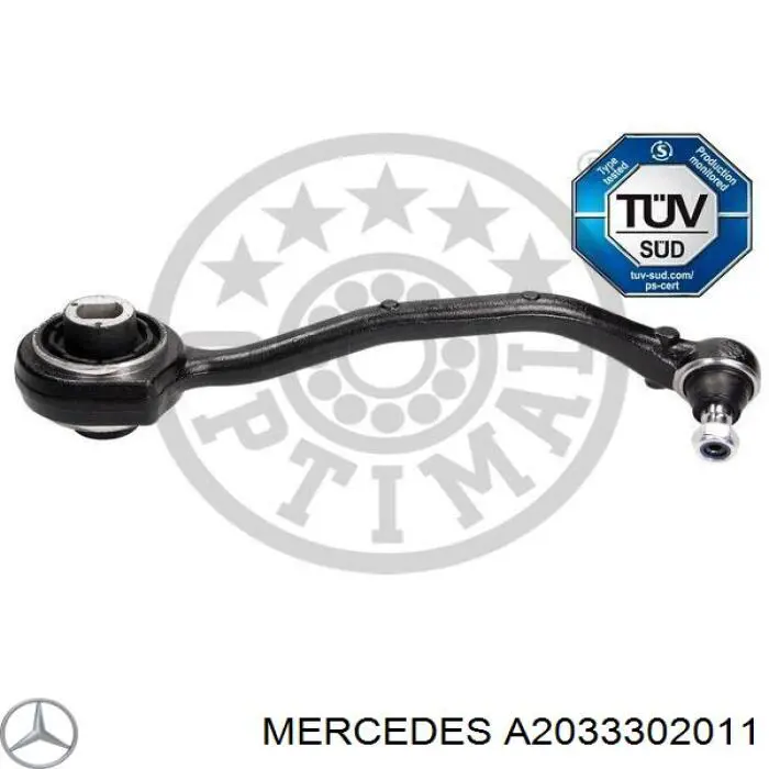 A2033302011 Mercedes Brazo inferior derecho de la suspensión delantera