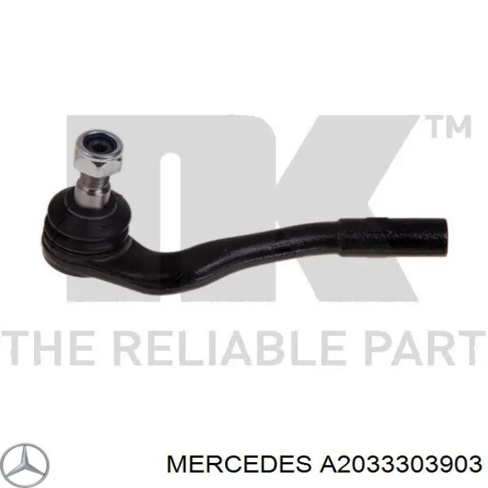 A2033303903 Mercedes rótula barra de acoplamiento exterior