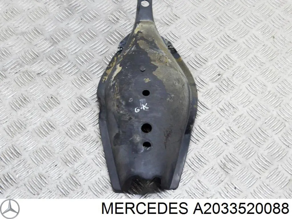 Comprar A2033520088 Mercedes Protección inferior trasera del brazo de suspensión
