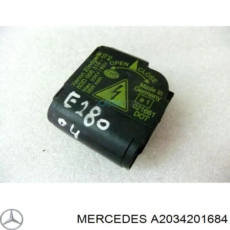 A2034201684 Mercedes palanca freno mano