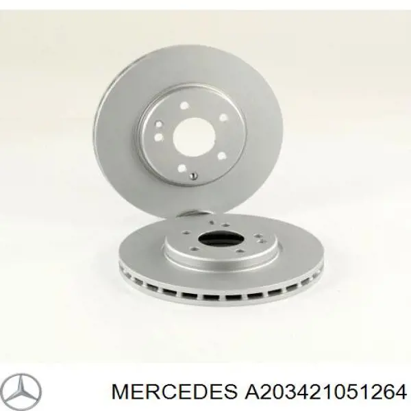 A203421051264 Mercedes disco de freno delantero