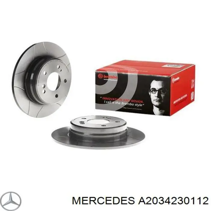 Comprar A2034230112 Mercedes Disco de freno trasero