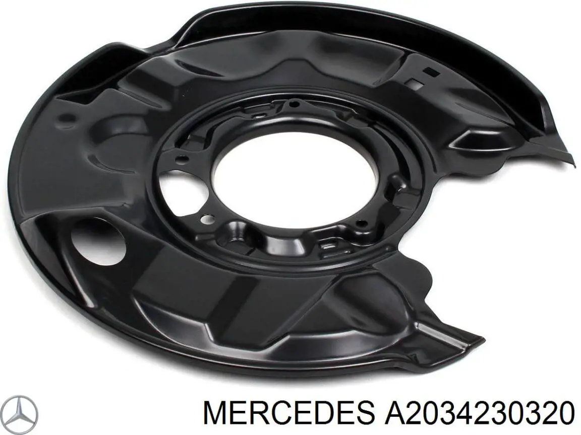 Protector de disco de freno trasero izquierdo Mercedes A2034230320 precio, desde 23,84 EUR