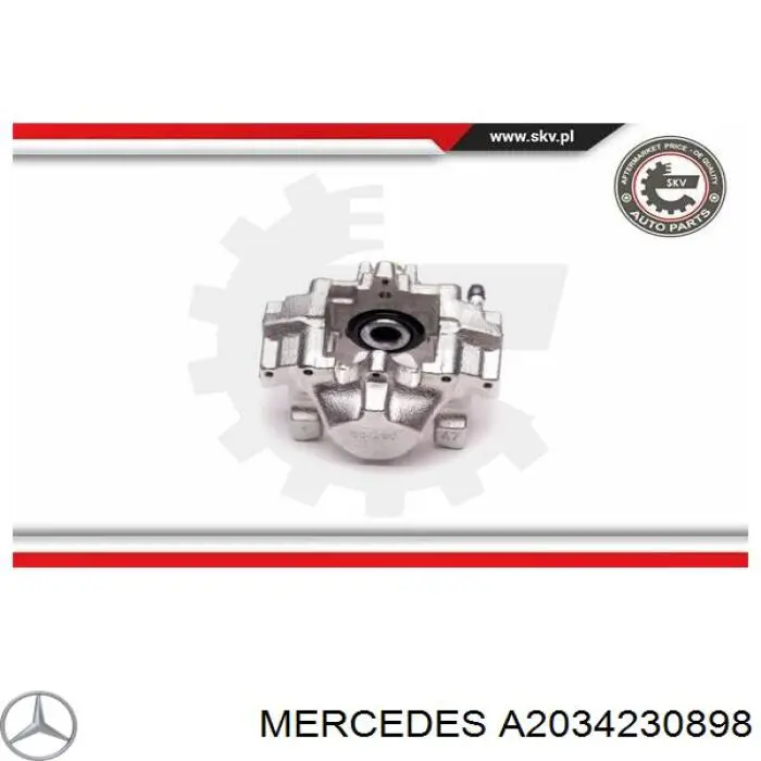Comprar A2034230898 Mercedes Pinza de freno trasera derecha