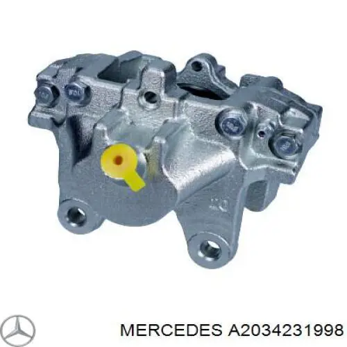 Pinza de freno trasera izquierda A2034231998 Mercedes