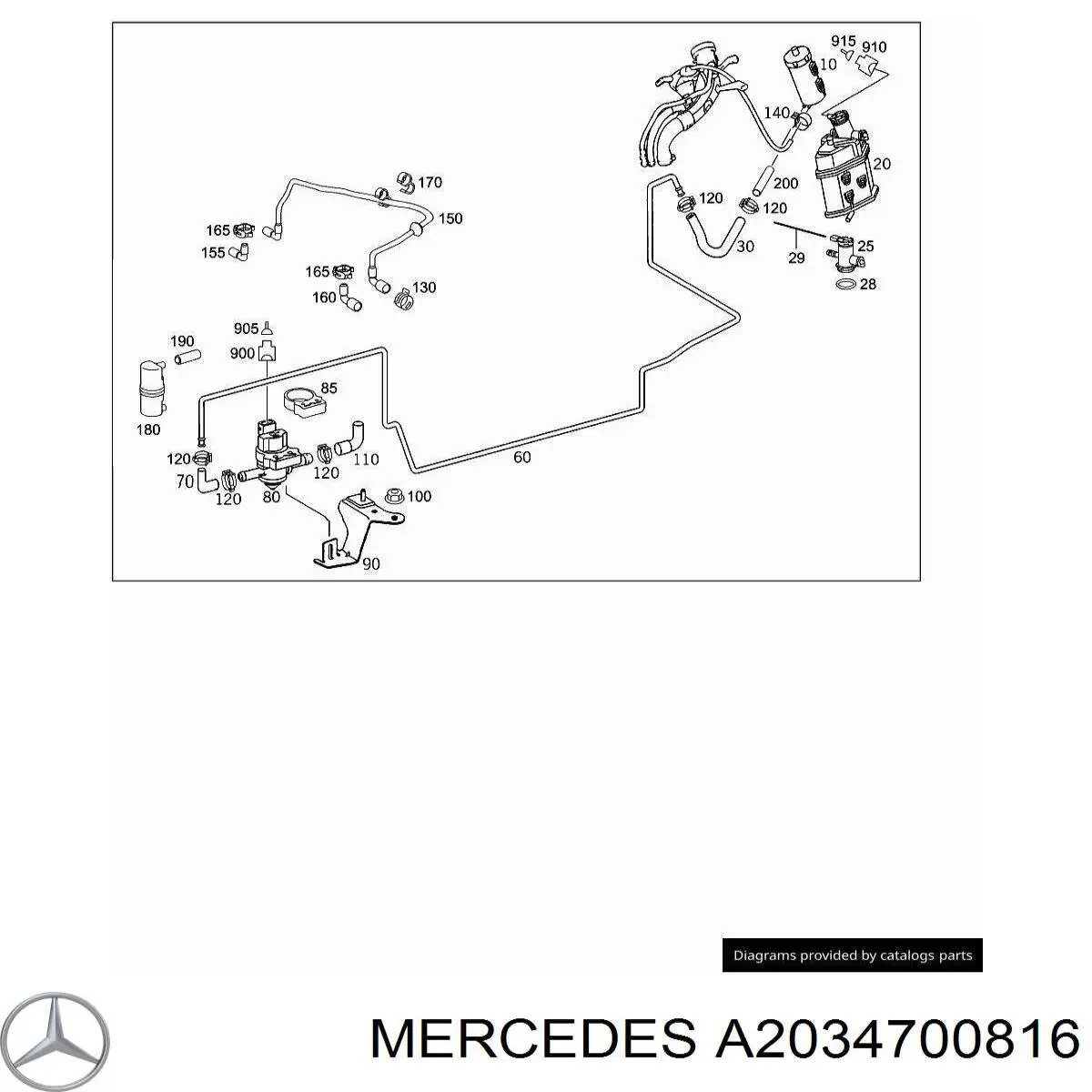  Mercedes A2034700716 precio, desde 10,13 EUR
