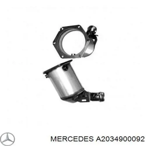 203490009280 Mercedes filtro hollín/partículas, sistema escape