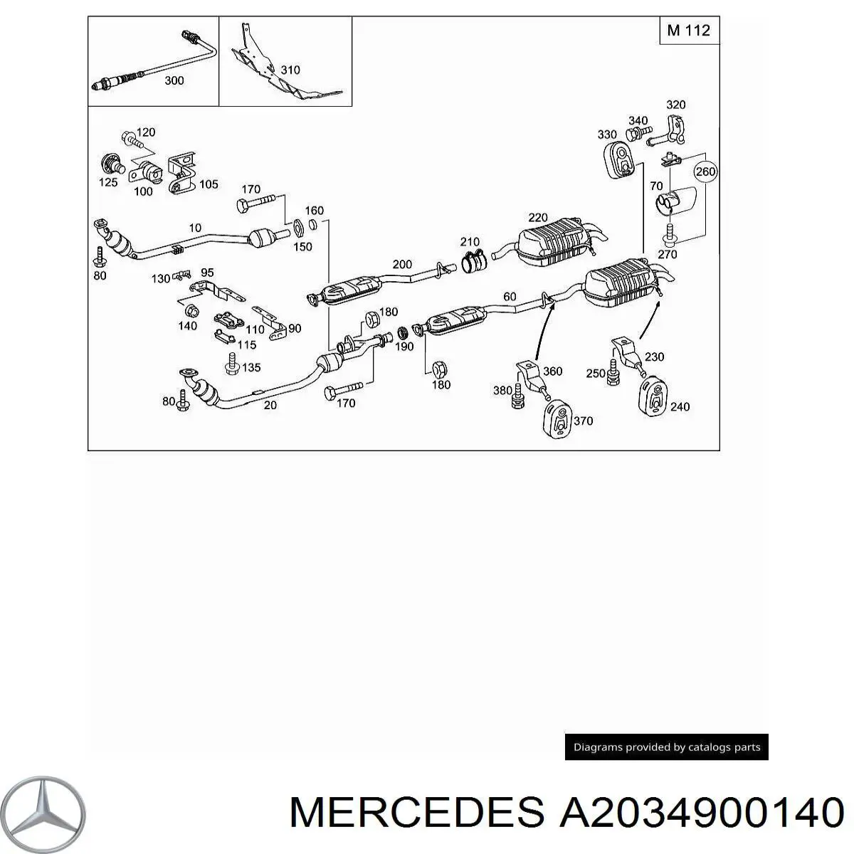  A2034900140 Mercedes