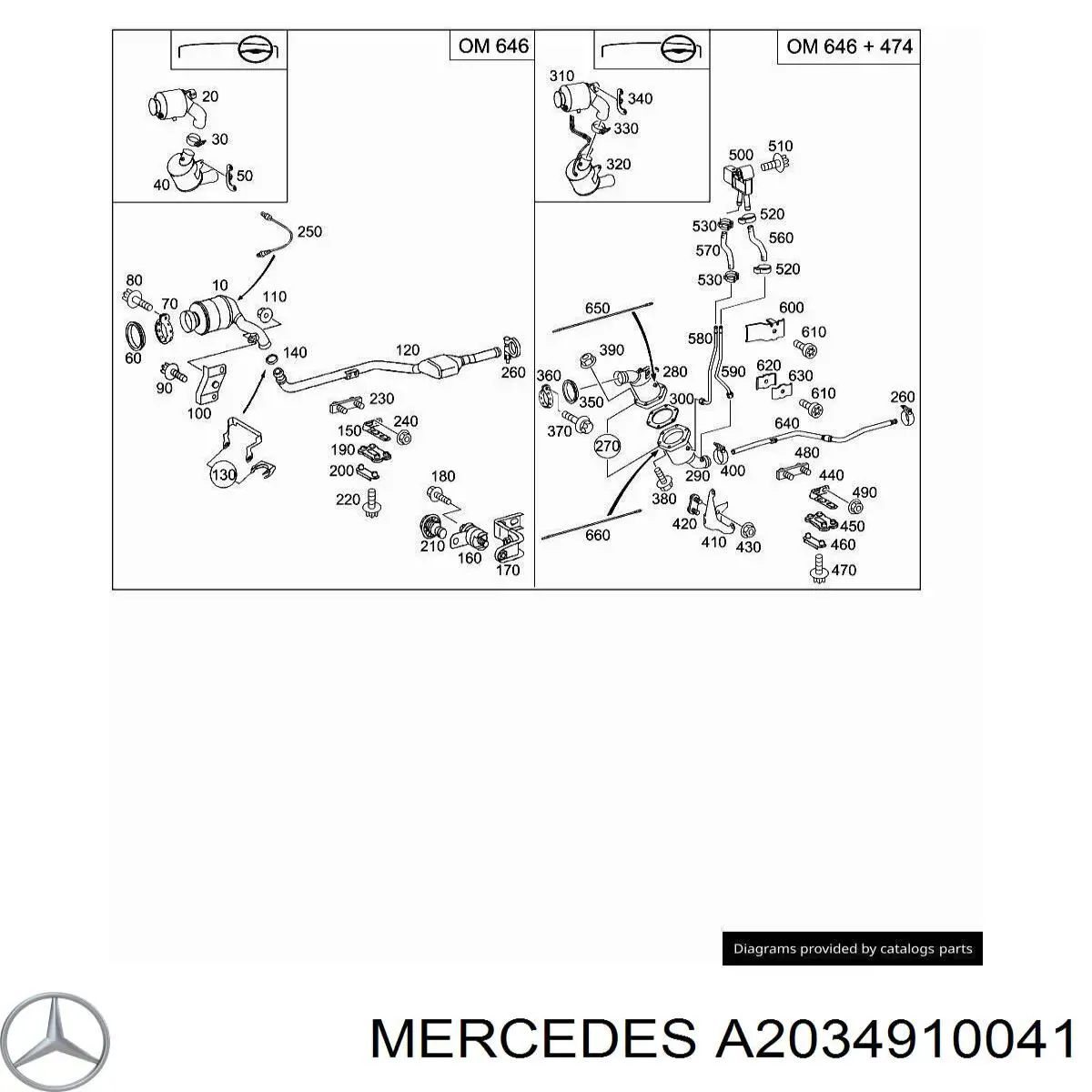  Mercedes A2034910041 precio, desde 17,23 EUR