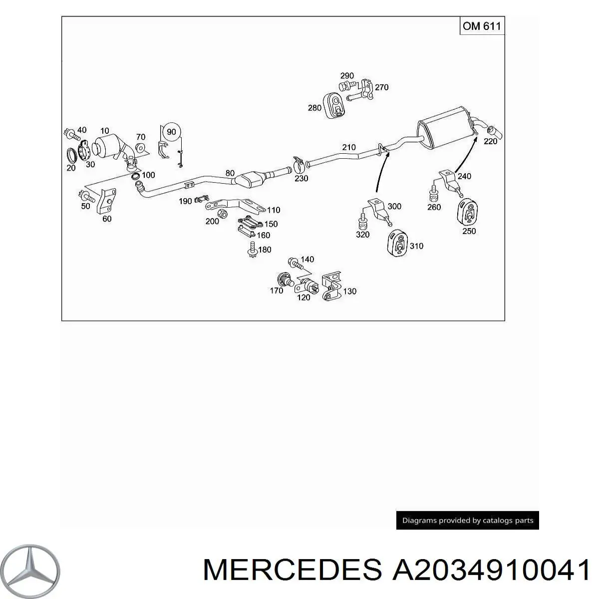 A2034910041 Mercedes