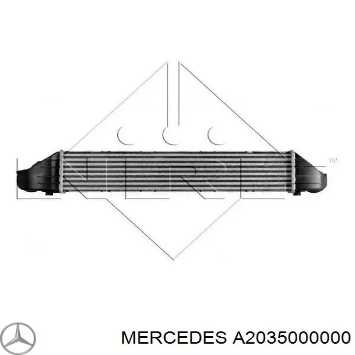 Radiador de aire de admisión Mercedes A2035000000 precio, desde 89,39 EUR