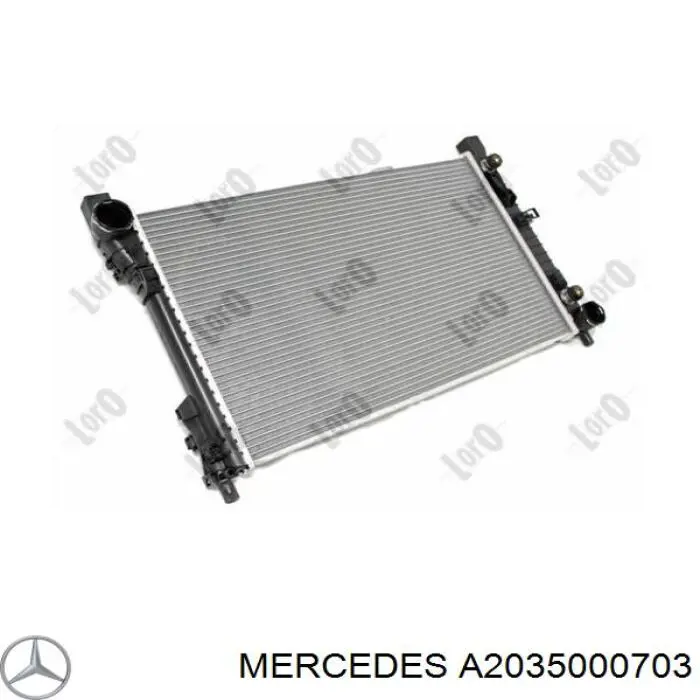 Água radiador Mercedes A2035000703 precio, desde 92,58 EUR