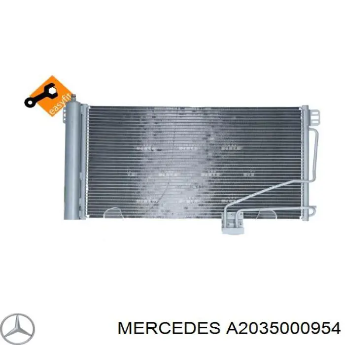 A2035000954 Mercedes condensador aire acondicionado