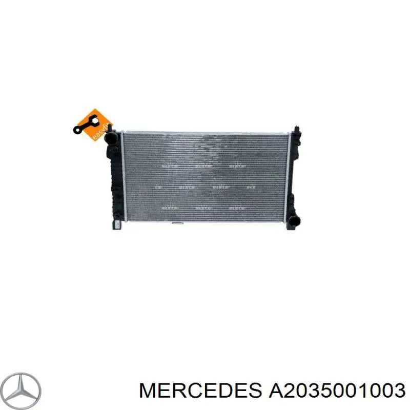 A2035001003 Mercedes radiador refrigeración del motor