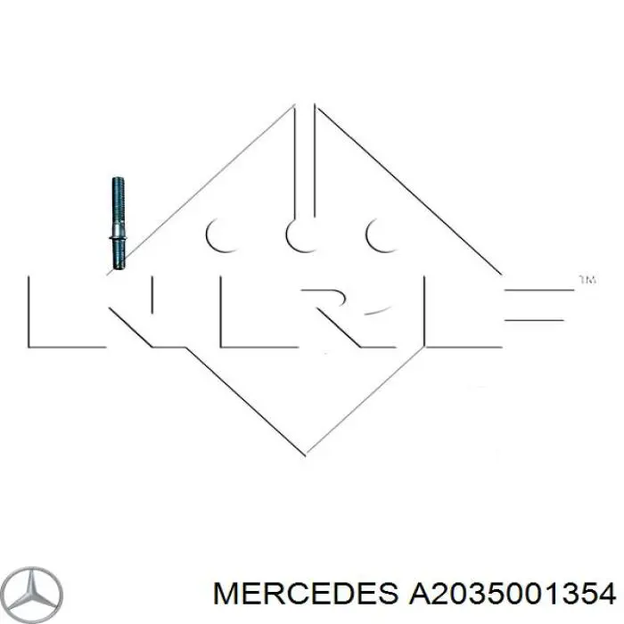 A2035001354 Mercedes condensador aire acondicionado