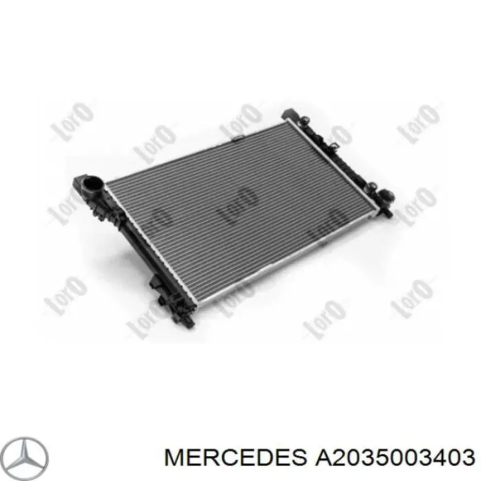Comprar A2035003403 Mercedes Radiador de auto