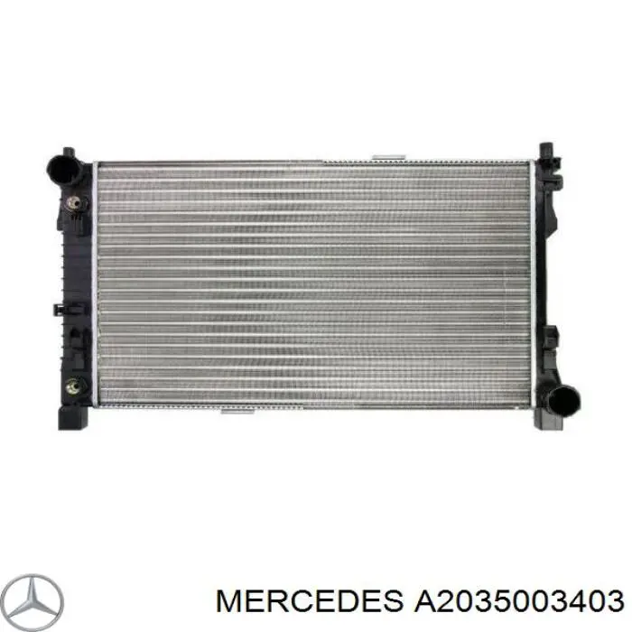 A2035003403 Mercedes radiador refrigeración del motor