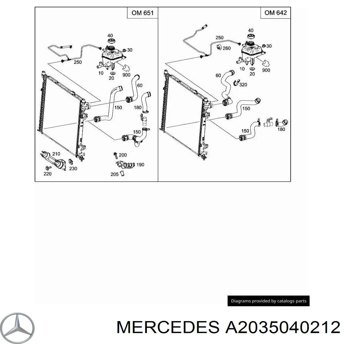  Mercedes A2035040212 precio, desde 3,99 EUR