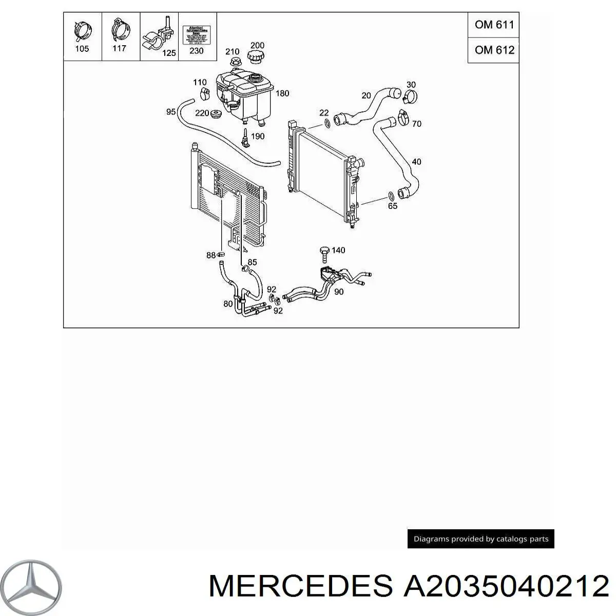 Comprar A2035040212 Mercedes 