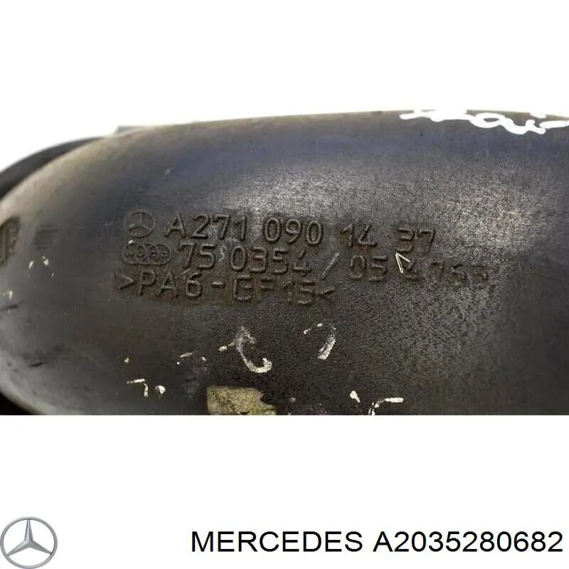 2035282682 Mercedes tubo flexible de aire de sobrealimentación izquierdo