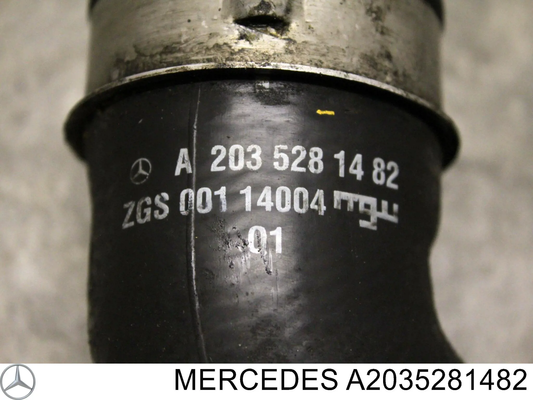 A2035281482 Mercedes tubo flexible de aire de sobrealimentación izquierdo