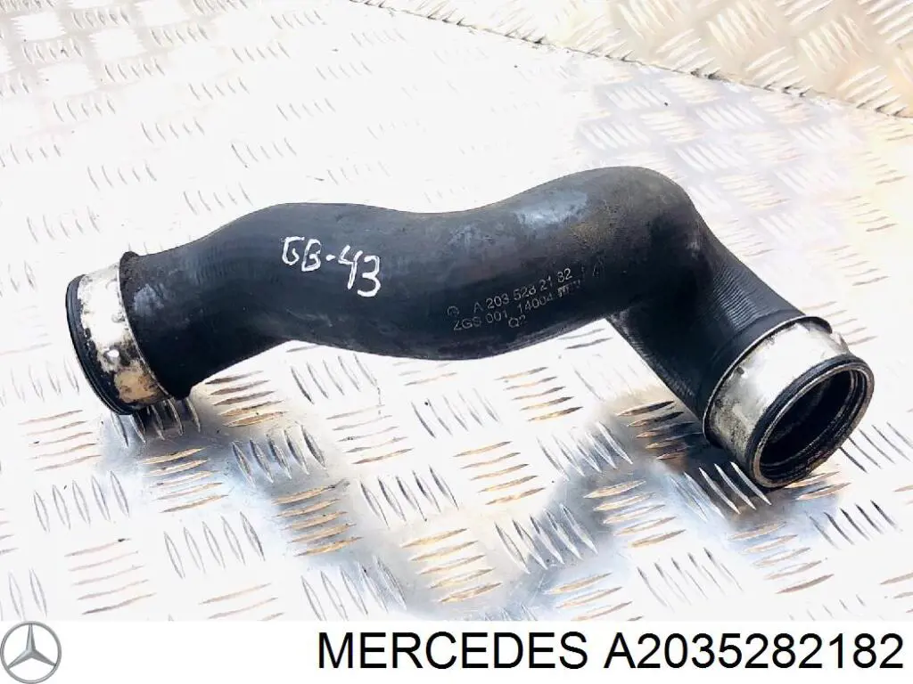 A2035282182 Mercedes tubo flexible de aire de sobrealimentación superior izquierdo