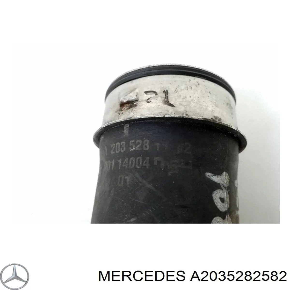 A2035282582 Mercedes tubo flexible de aire de sobrealimentación izquierdo