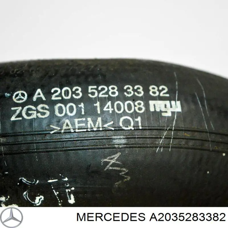 A2035283382 Mercedes tubo flexible de aire de sobrealimentación superior izquierdo