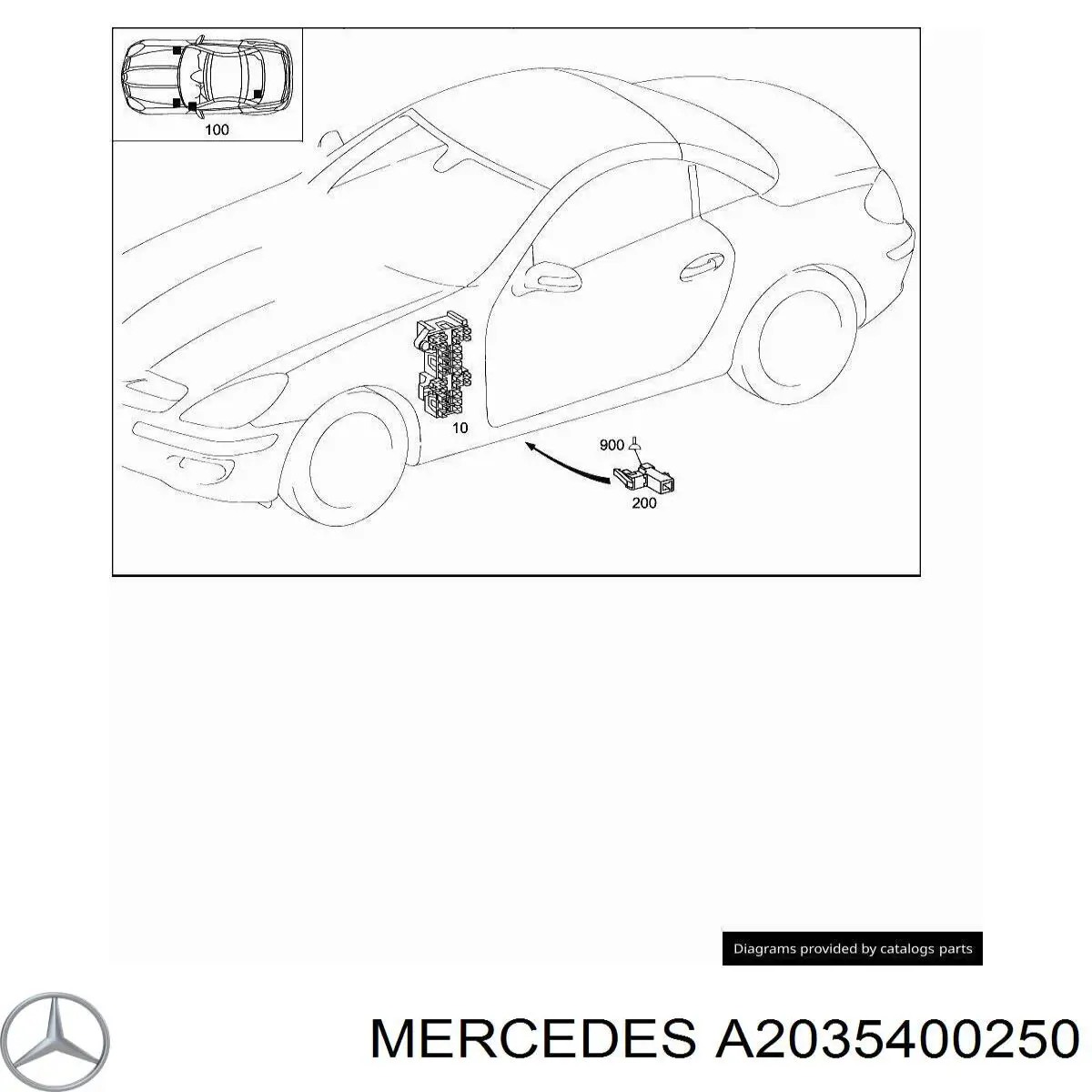 Caja de fusibles trasera interior Mercedes A2035400250 precio, desde 43,14 EUR