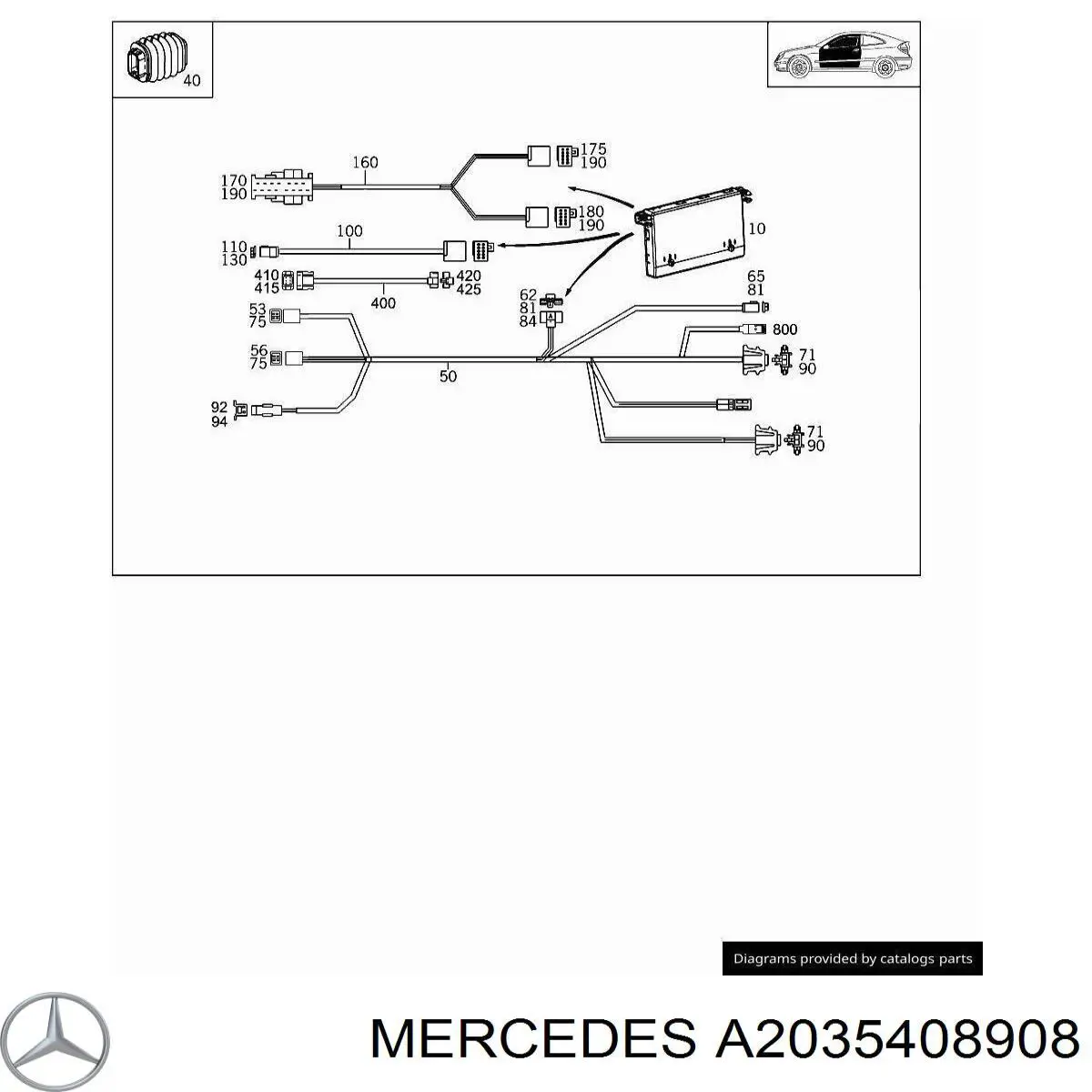  Mercedes A2035408908 precio, desde 113,49 EUR