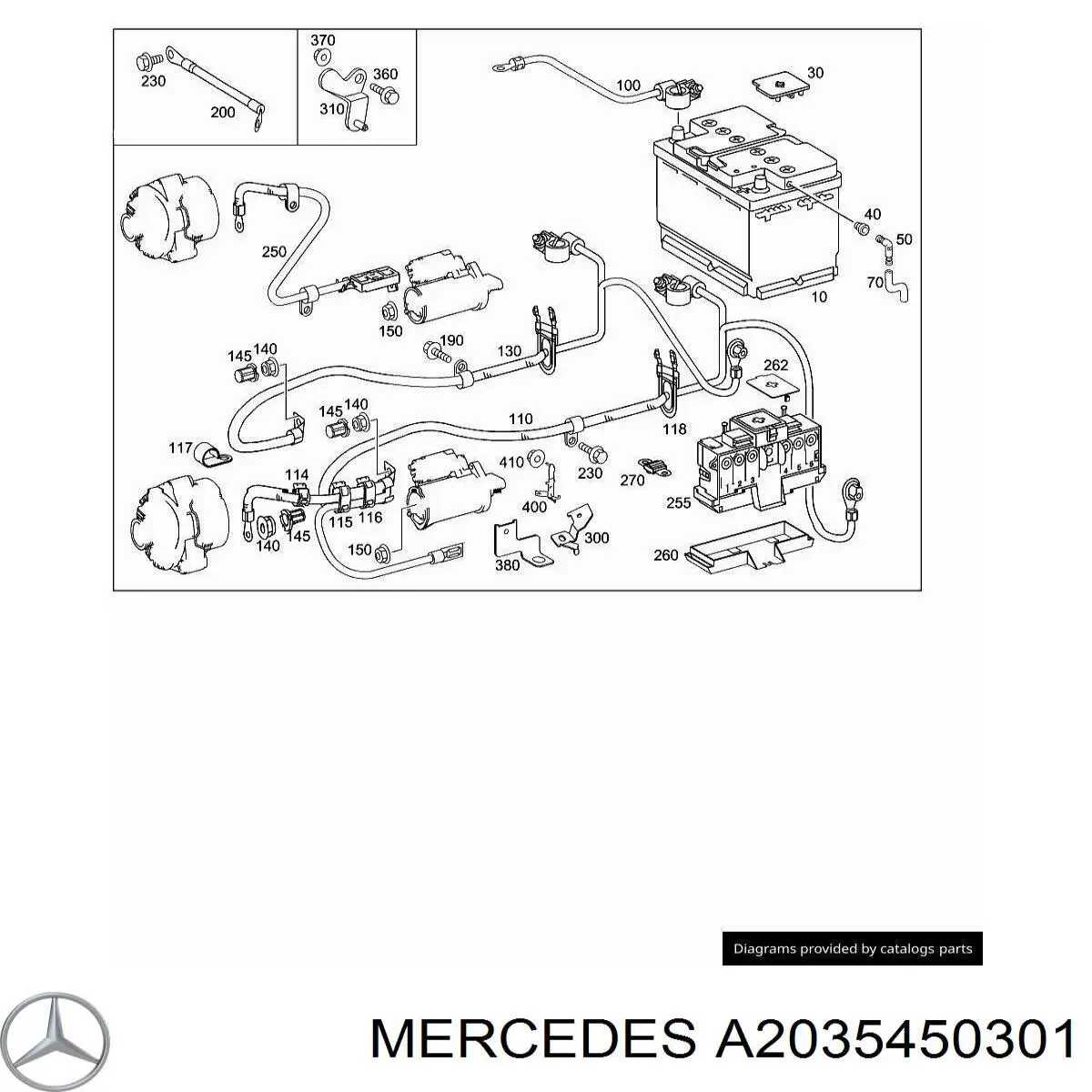 Relé de control de carga de batería para Mercedes C (S203)