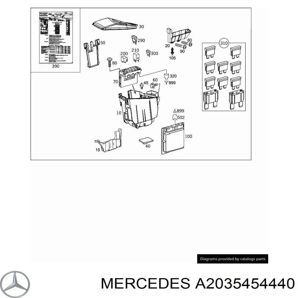  Mercedes A2035454440 precio, desde 24,19 EUR