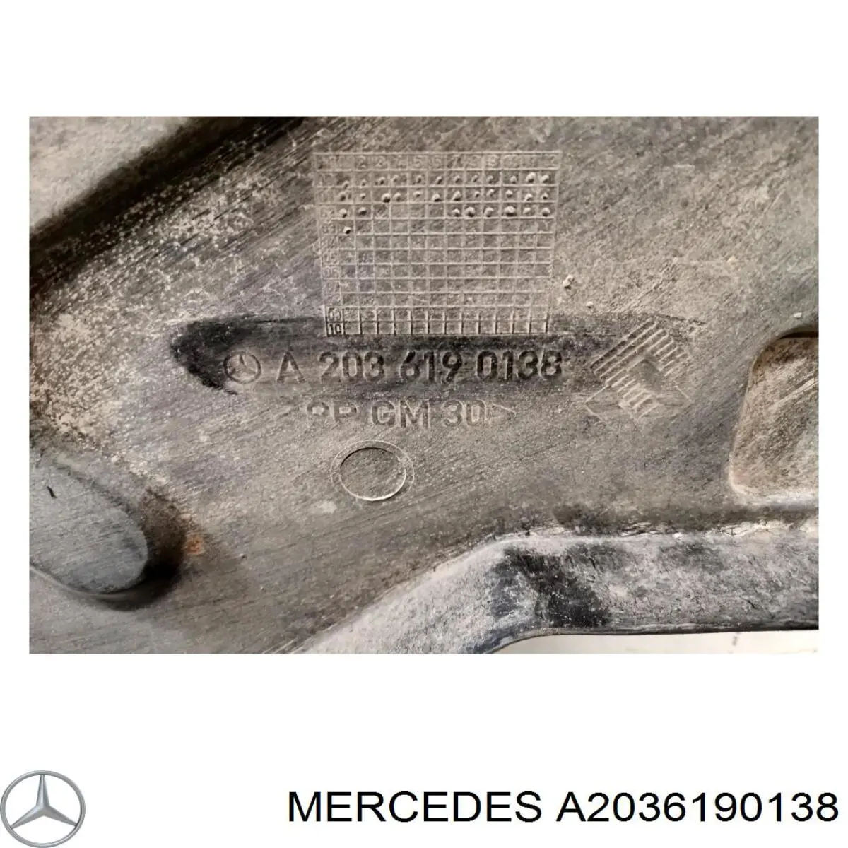 Protección inferior izquierda A2036191138 Mercedes