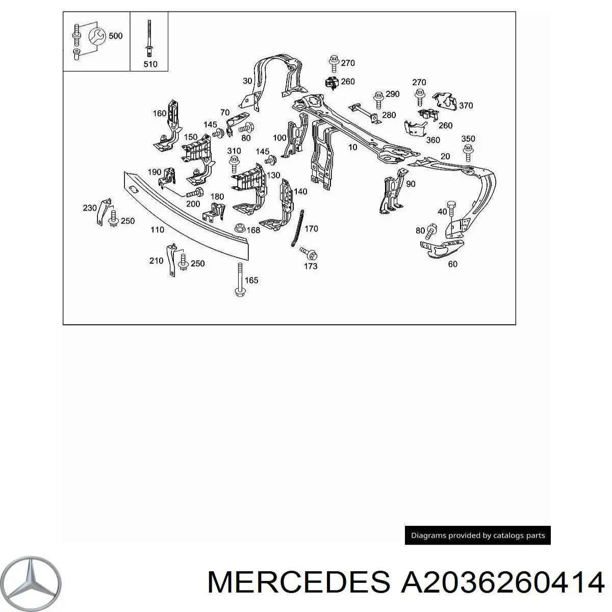  Mercedes A2036260414 precio, desde 5,07 EUR