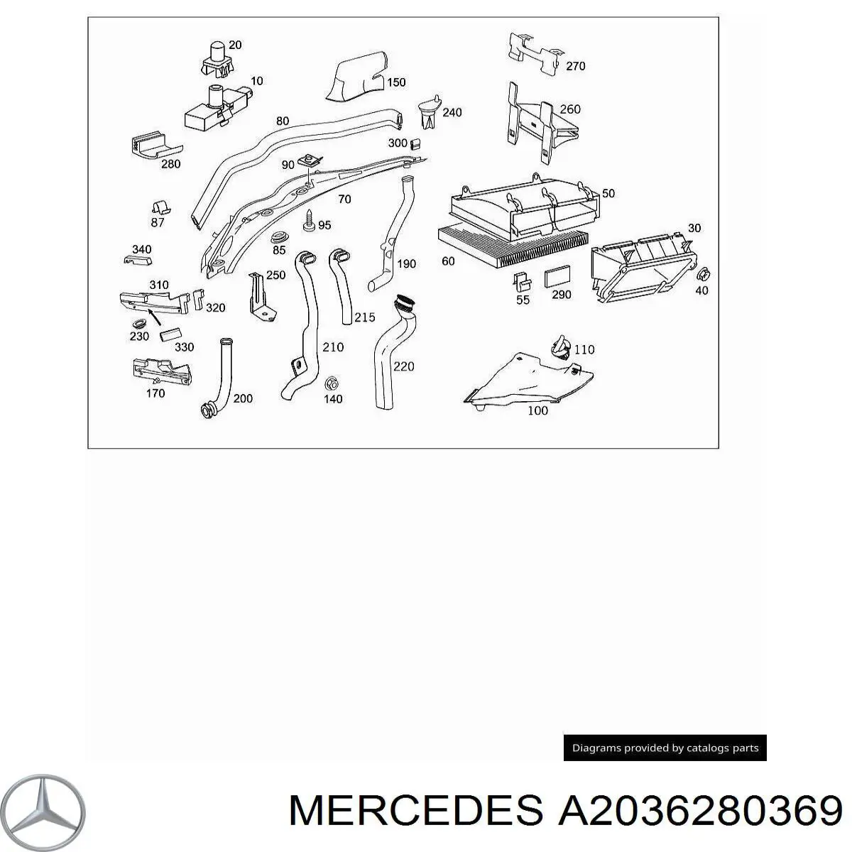  Mercedes A2036280369 precio, desde 19,16 EUR