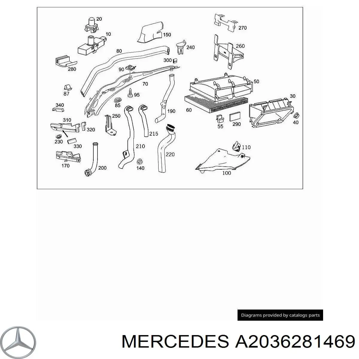  Mercedes A2036281469 precio, desde 22,76 EUR