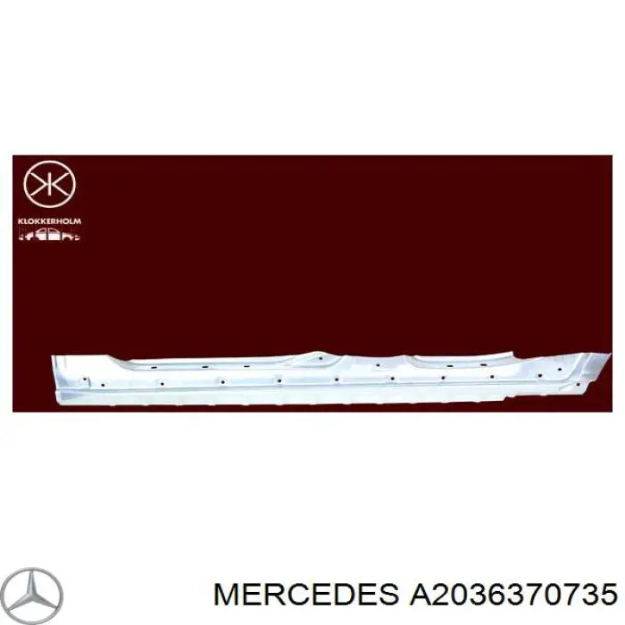 Chapa de acceso izquierda para Mercedes C (S203)
