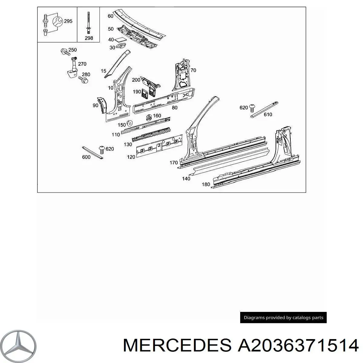  Mercedes A2036371514 precio, desde 15,70 EUR