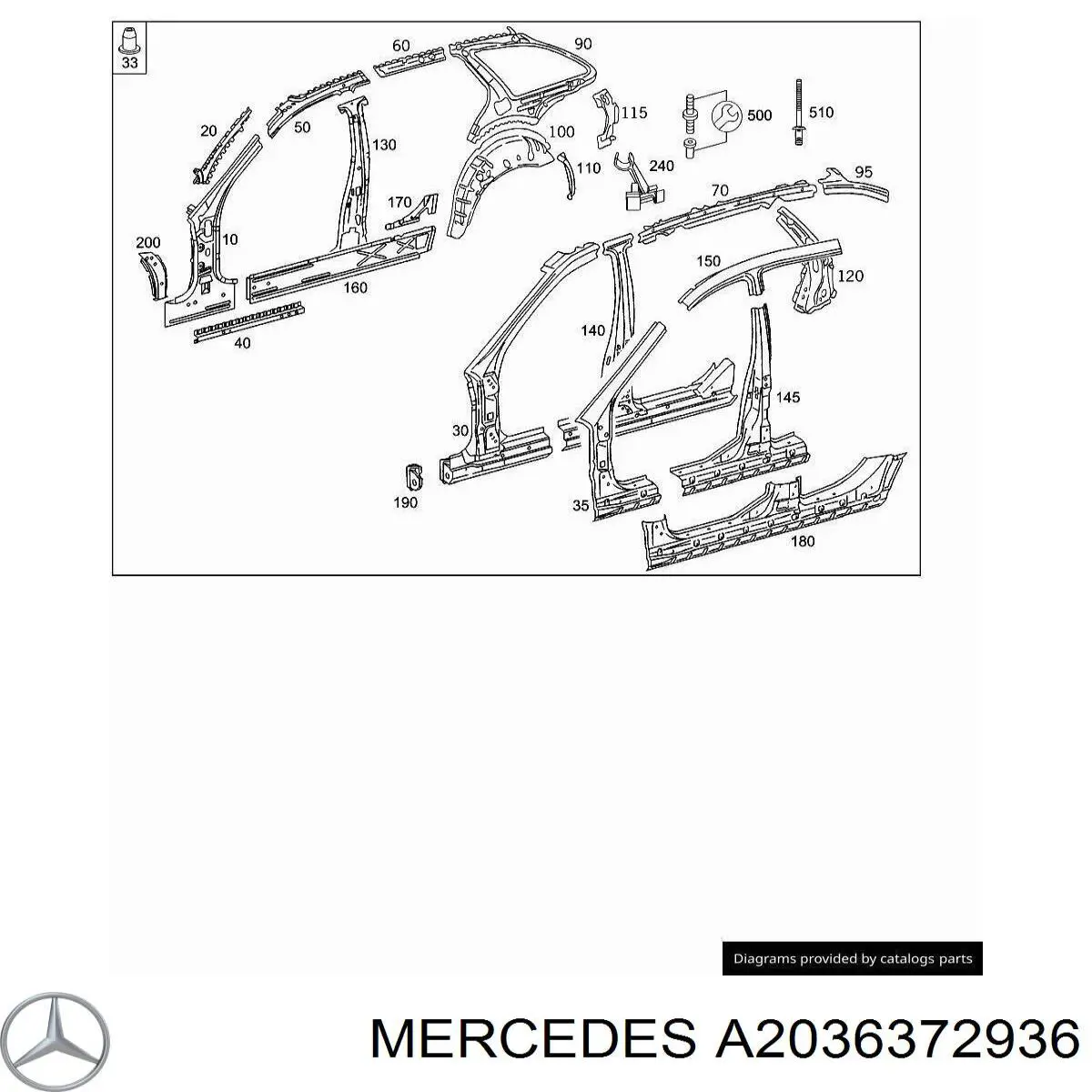 Comprar A2036372936 Mercedes 