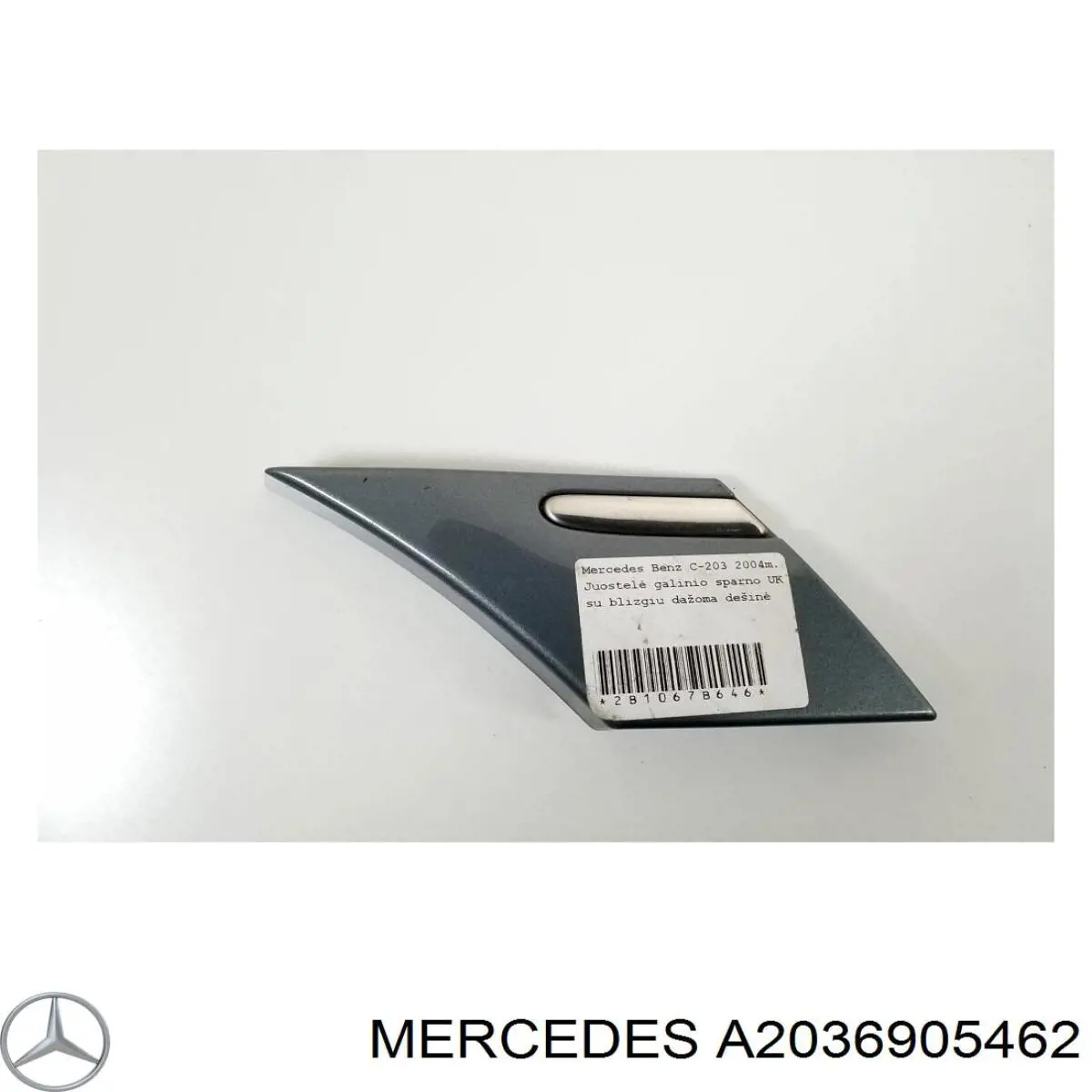 Comprar A2036905462 Mercedes Moldura de salpicadera trasera derecha