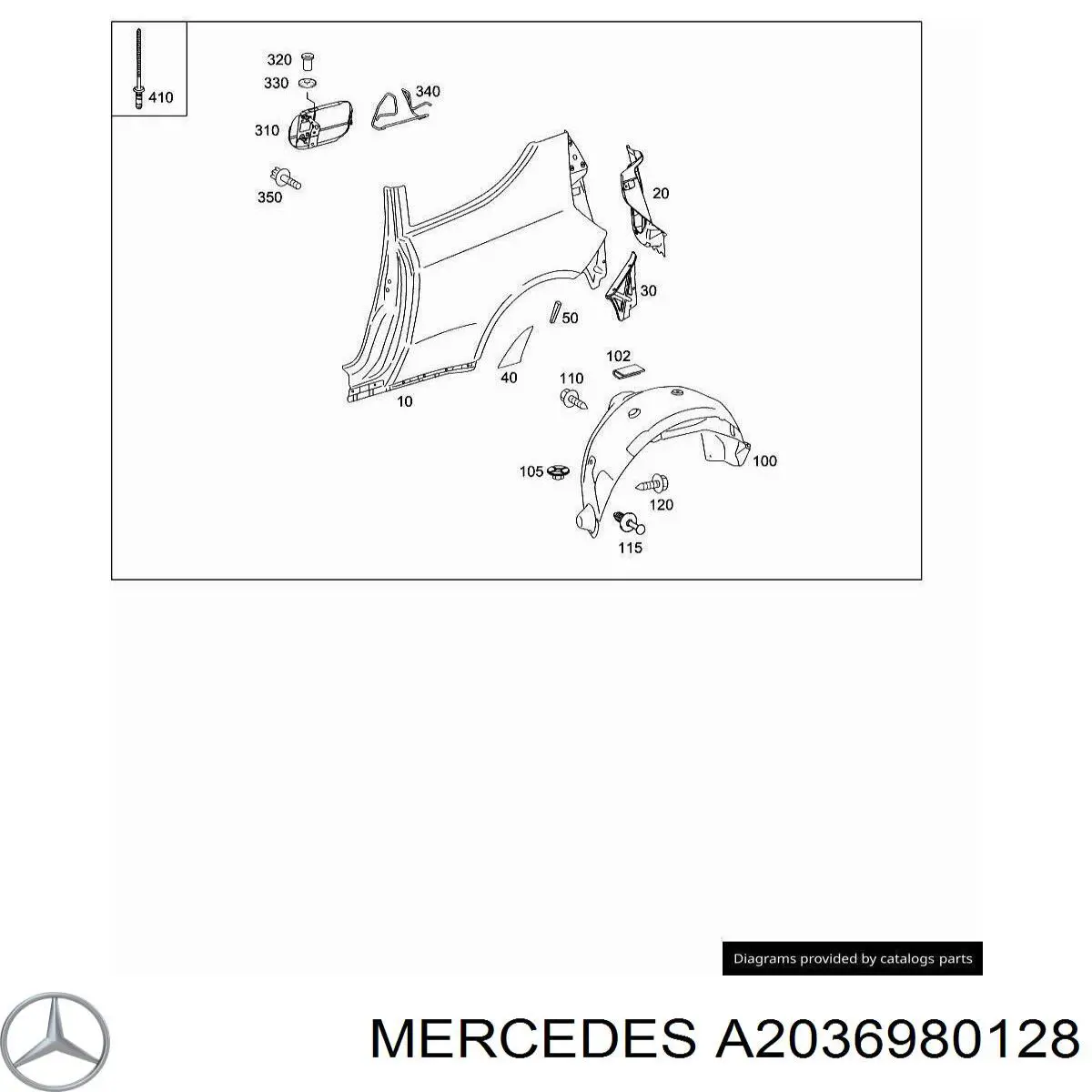  Mercedes A2036980128 precio, desde 0,54 EUR