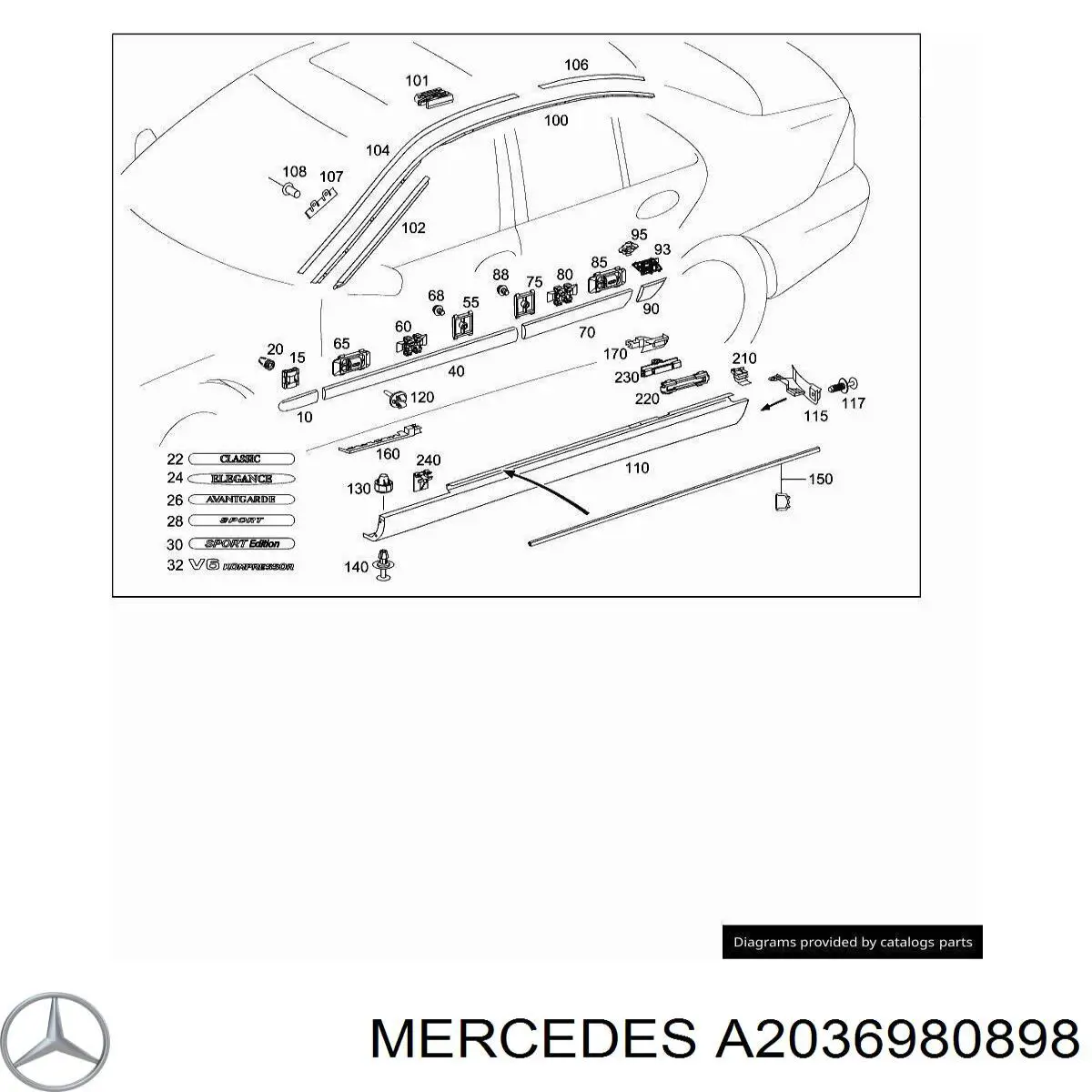 A2036980898 Mercedes